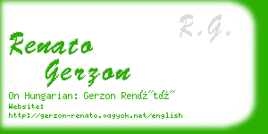 renato gerzon business card